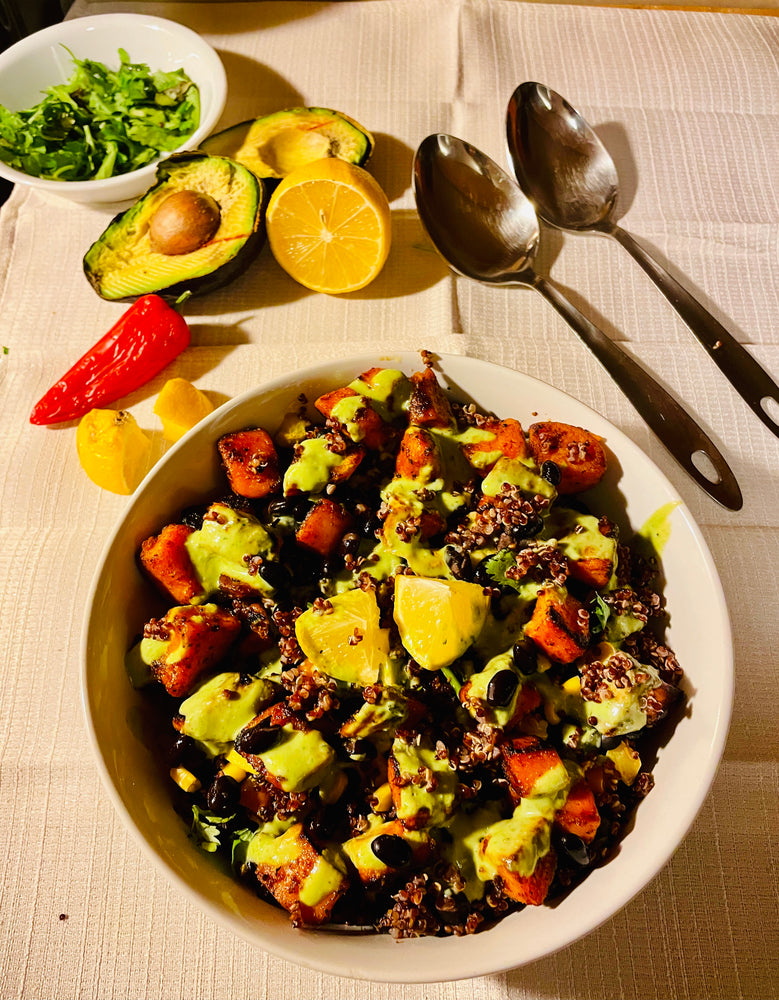 Sweet Potato and Black Bean Quinoa Bowl